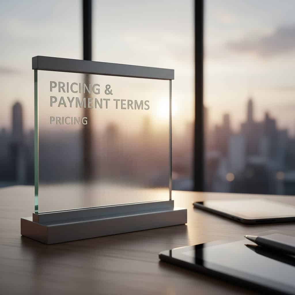 Pricing & Payment Terms